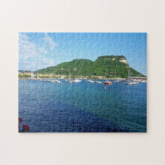 Uitzicht-puzzel bij het meer van Garda Legpuzzel (Horizontaal)
