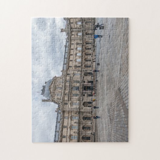 Uitzicht puzzel in het Louvre-museum te Parijs Legpuzzel (Verticaal)