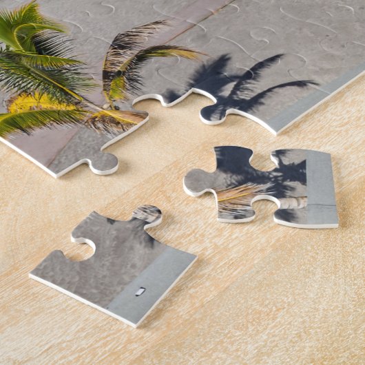 Uitzicht-puzzel op Tenerife-strand Legpuzzel (Zijkant)