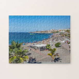 Uitzicht-puzzel op Tenerife-strand Legpuzzel