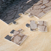 Uitzicht puzzel voor de kust van El Hierro (Zijkant)