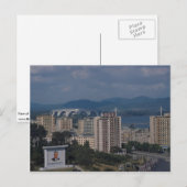 Uitzicht Pyongyang, Noord-Korea Briefkaart (Voorkant / Achterkant)