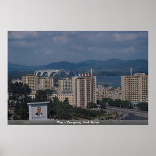 Uitzicht Pyongyang, Noord-Korea Poster