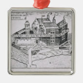 Uitzicht Quebec Metalen Ornament (Voorkant)