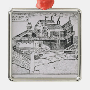 Uitzicht Quebec Metalen Ornament