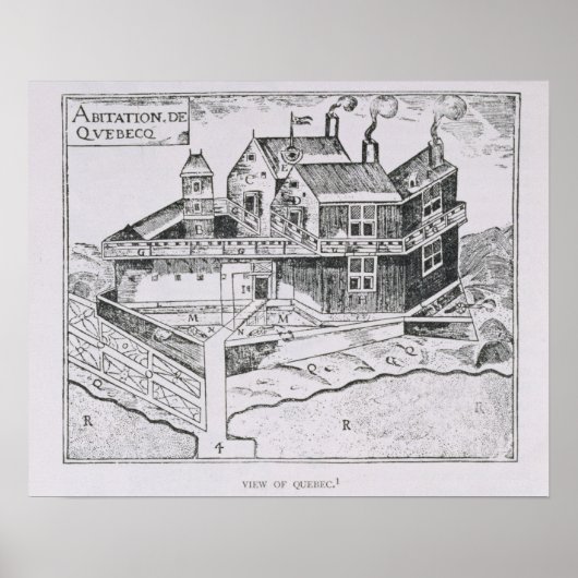 Uitzicht Quebec Poster (Voorkant)