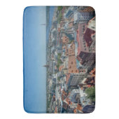 Uitzicht Riga van bovenaf Badmat (Voorkant Verticaal)