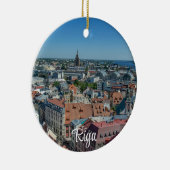 Uitzicht Riga van bovenaf Keramisch Ornament (Rechts)