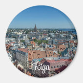 Uitzicht Riga van bovenaf Magneet (Voorkant)