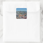 Uitzicht Riga van bovenaf Vierkante Sticker (Tas)
