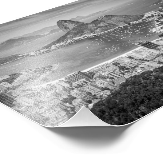 Uitzicht Rio de Janeiro Foto Afdruk (Hoek)