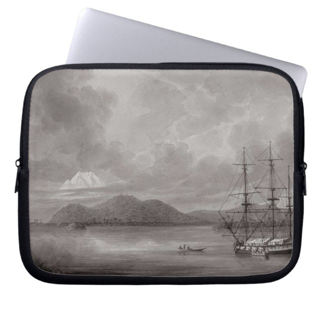 Uitzicht Rio de Manila (lithograaf) Laptop Sleeve (Voorkant)