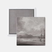 Uitzicht Rio de Manila (lithograaf) Magneet (Voorkant / Achterkant)