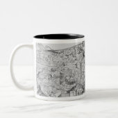 Uitzicht Rome, 1493 Tweekleurige Koffiemok (Links)