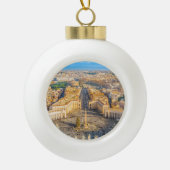 Uitzicht Rome van Saint Peter Basilica Viewpoi Keramische Bal Ornament (Voorkant)