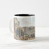 Uitzicht Saint-Germain-l'Auxerrois, c.1802 Tweekleurige Koffiemok (Voorkant links)