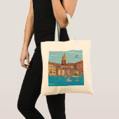 Uitzicht Saint-Tropez Habour Franse Riviera Frankr Tote Bag (Voorkant (product))