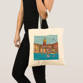 Uitzicht Saint-Tropez Habour Franse Riviera Frankr Tote Bag