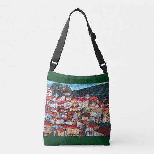 Uitzicht San Chirico, Italië Crossbody Tas (Voorkant)