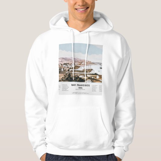 Uitzicht San Francisco, 1849 Hoodie (Voorkant)