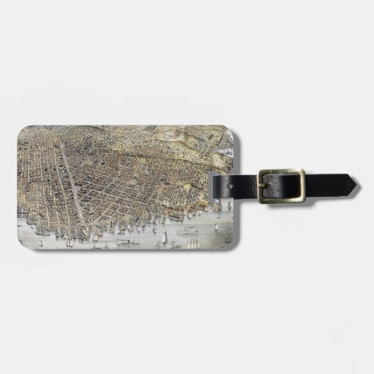 Uitzicht San Francisco, 1878 Bagagelabel (Voorkant horizontaal)