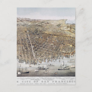 Uitzicht San Francisco, 1878 Briefkaart