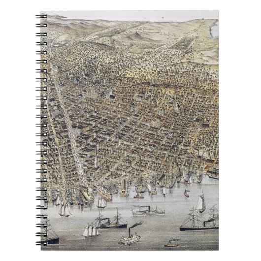Uitzicht San Francisco, 1878 Notitieboek (Voorkant)