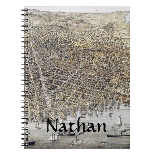 Uitzicht San Francisco, 1878 Notitieboek (Voorkant)