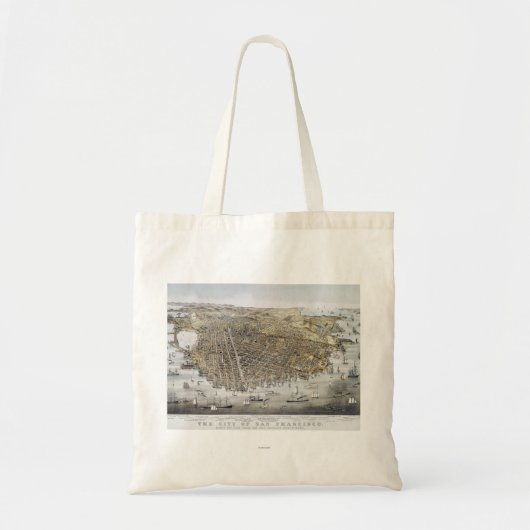 Uitzicht San Francisco, 1878 Tote Bag (Voorkant)