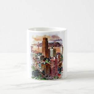 Uitzicht San Francisco Golden Gate Bridge Koffiemok