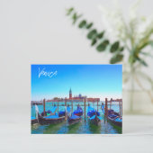 Uitzicht San Giorgio Maggiore Island Venetië Itali Briefkaart (Staand voorkant)