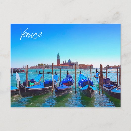 Uitzicht San Giorgio Maggiore Island Venetië Itali Briefkaart (Voorkant)