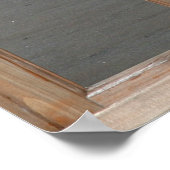 Uitzicht Sandy Beach van een venster Poster (Hoek)