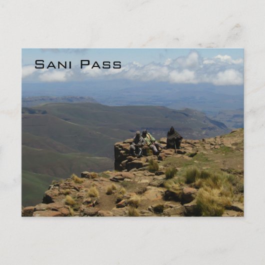 uitzicht sani pass briefkaart (Voorkant)