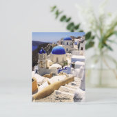 Uitzicht Santorini Briefkaart (Staand voorkant)