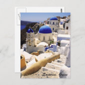 Uitzicht Santorini Briefkaart (Voorkant / Achterkant)