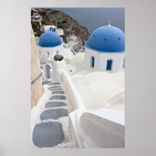 Uitzicht Santorini Poster