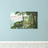 Uitzicht Saratoga Lake # 2 Canvas Afdruk (Insitu (Houten vloer))