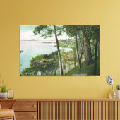 Uitzicht Saratoga Lake # 2 Canvas Afdruk (Insitu (Woonkamer))