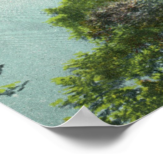 Uitzicht Saratoga Lake # 2 Poster (Hoek)