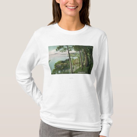 Uitzicht Saratoga Lake # 2 T-shirt (Voorkant)