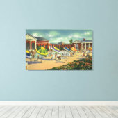 Uitzicht Saratoga Spa Recreation Unit Canvas Afdruk (Insitu (Houten vloer))