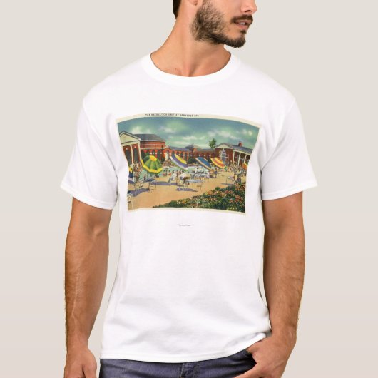 Uitzicht Saratoga Spa Recreation Unit T-shirt (Voorkant)