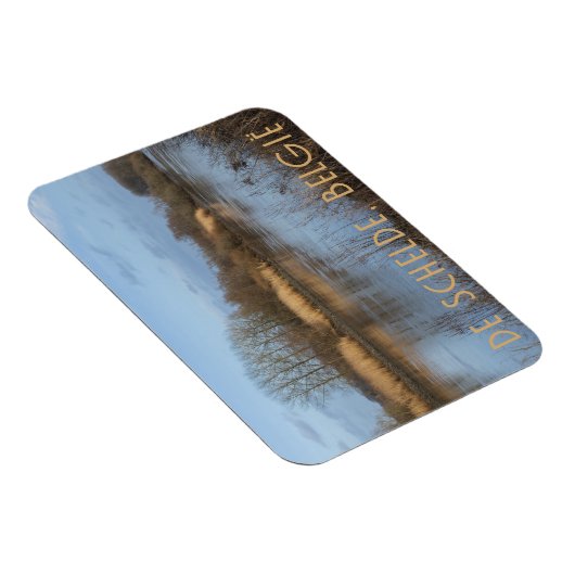 Uitzicht Schelde, Dendermonde, België Magneet (Rechterzijde)