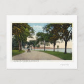 Uitzicht Seaside Park Drive Locomobile Briefkaart (Voorkant)