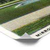 Uitzicht Seaside Park Mirror Lake Poster (Hoek)