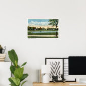 Uitzicht Seaside Park Mirror Lake Poster (Thuiskantoor)