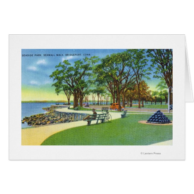 Uitzicht Seaside Park Seawall Walk (Voorkant Horizontaal)