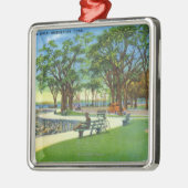 Uitzicht Seaside Park Seawall Walk Metalen Ornament (Links)