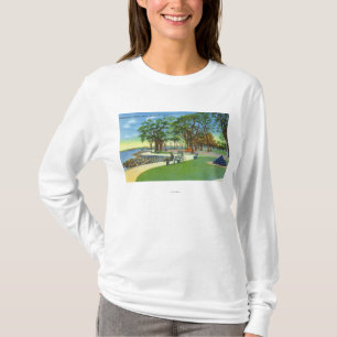 Uitzicht Seaside Park Seawall Walk T-shirt